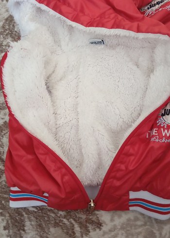 Kız Bebek Kapüşonlu Kırmızı Kaydırmaz Tulum - Görsel 5