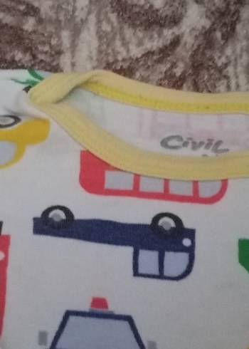 Çocuklar için renkli baskılı zıbın - Görsel 2