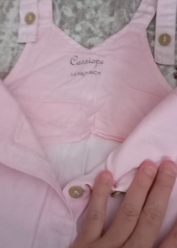 Kız Çocuk Beyaz Kısa Kollu Pamuklu Gömlek - Görsel 3