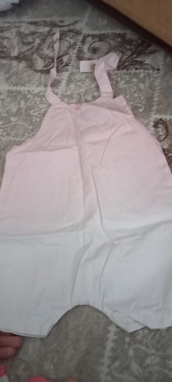 Kız Çocuk Beyaz Kısa Kollu Pamuklu Gömlek - Görsel 4