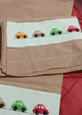 Nakışlı Çok Renkli Çocuk yastık kılıfı - Görsel 2