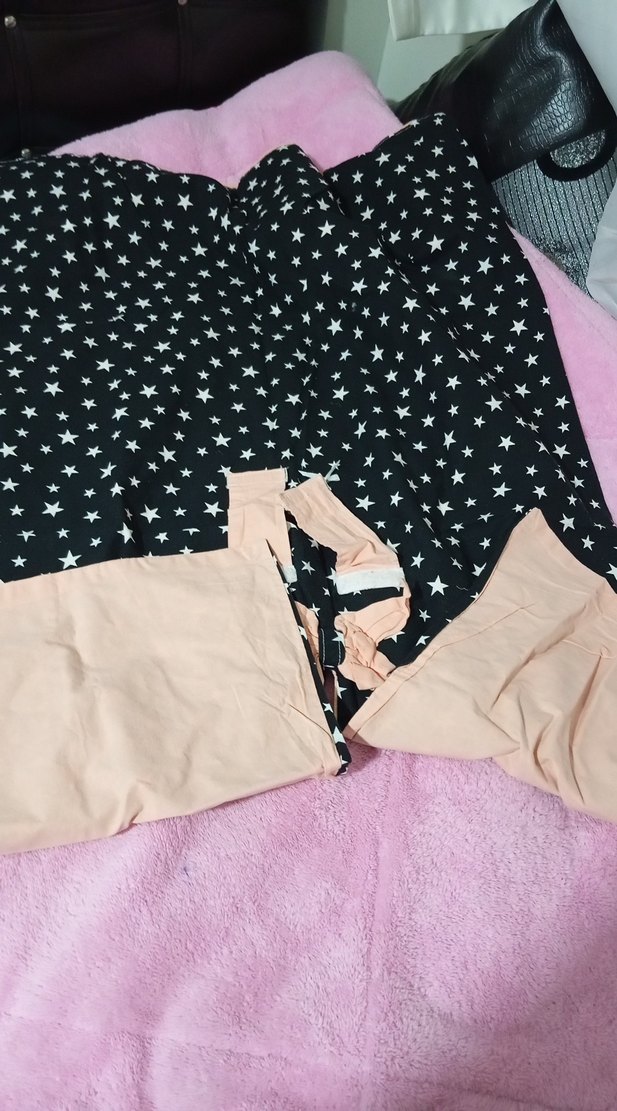 Kız Çocuk Yıldız Desenli puset örtüsü - Görsel 2