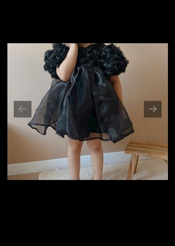 Kız Çocuk Siyah Fırfırlı Bolero - Görsel 3
