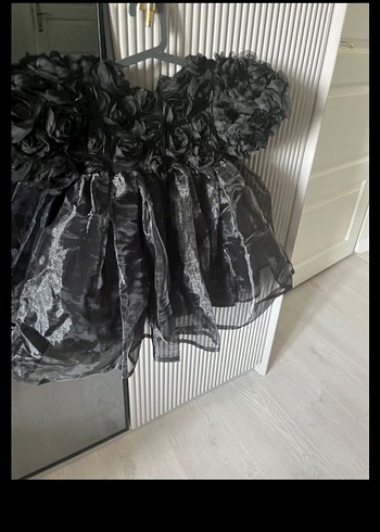 Kız Çocuk Siyah Fırfırlı Bolero - Görsel 2