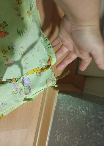 Pastel Yeşil Desenli emzirme örtüsü - Görsel 4