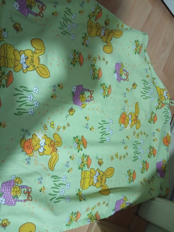 Pastel Yeşil Desenli emzirme örtüsü - Görsel 2