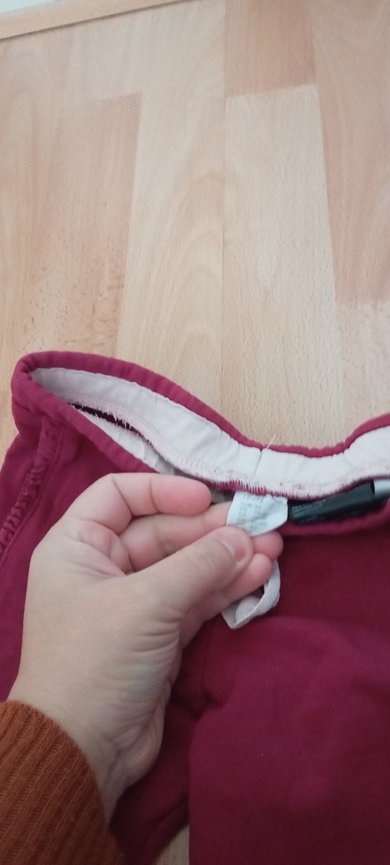 Bordo Kız Çocuk Volanlı Rahat Tayt - Görsel 2