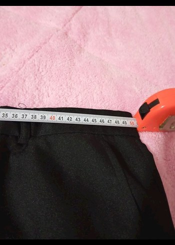 Siyah Kemerli Erkek kumaş Pantolonu - Görsel 3