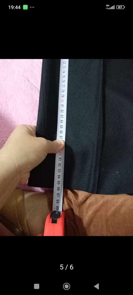 Siyah Kemerli Erkek kumaş Pantolonu - Görsel 5