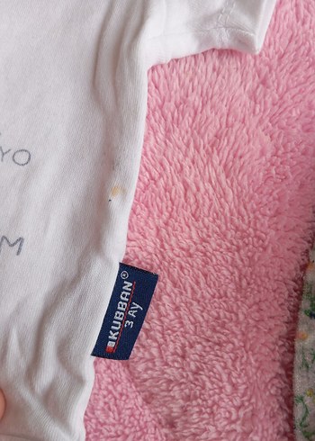 Beyaz Kısa Kollu Baskılı Bebek Body - Görsel 3