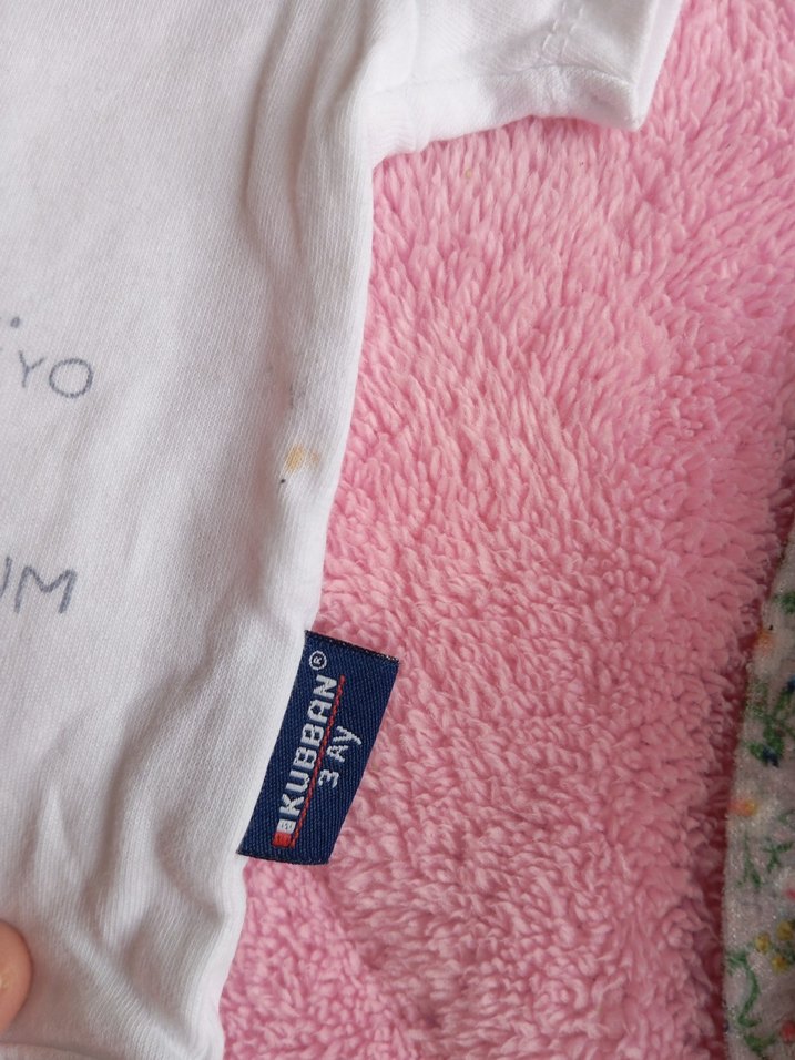 Beyaz Kısa Kollu Baskılı Bebek Body - Görsel 3