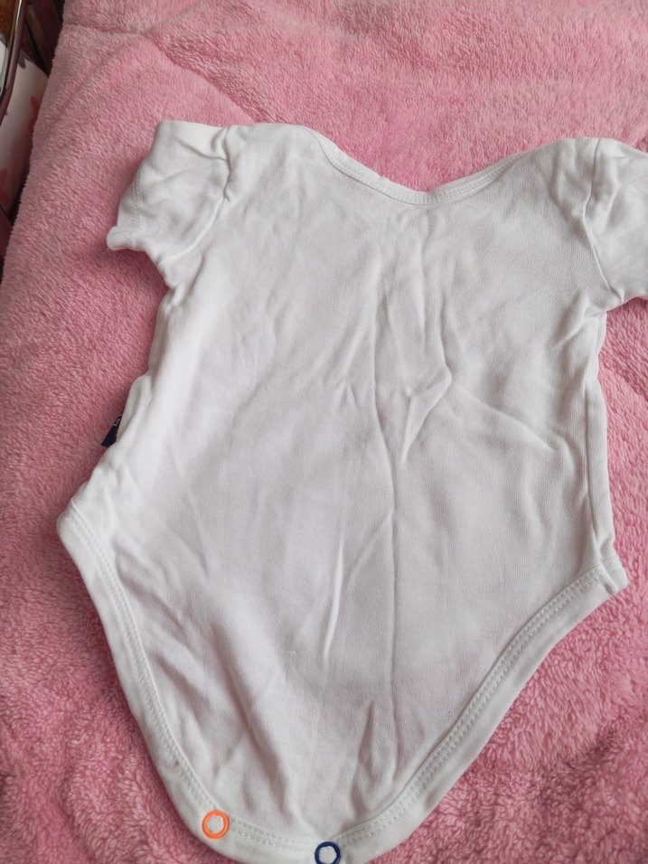 Beyaz Kısa Kollu Baskılı Bebek Body - Görsel 4