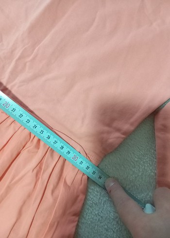 Düğmeli turuncu LCW Kız Elbisesi - Görsel 2