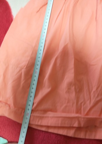 Düğmeli turuncu LCW Kız Elbisesi - Görsel 5