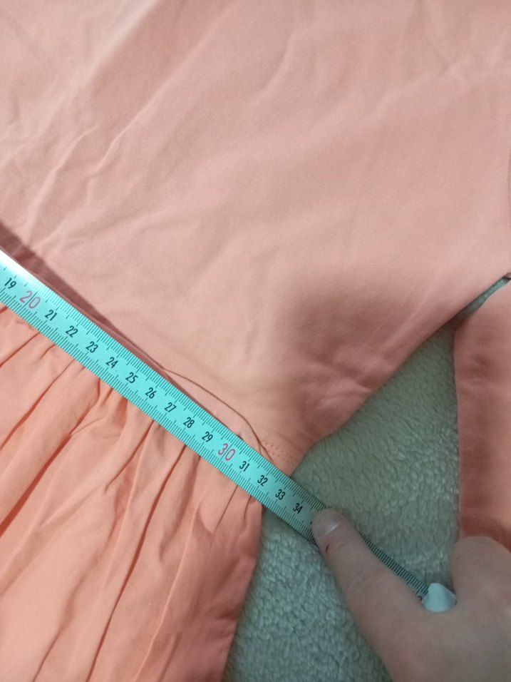 Düğmeli turuncu LCW Kız Elbisesi - Görsel 2