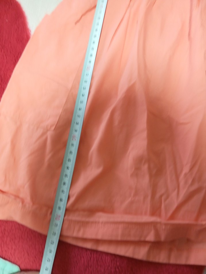 Düğmeli turuncu LCW Kız Elbisesi - Görsel 5