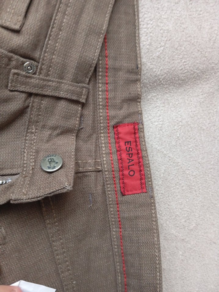 Erkek Kahverengi Bol Kesim Kot Pantolon - Görsel 4