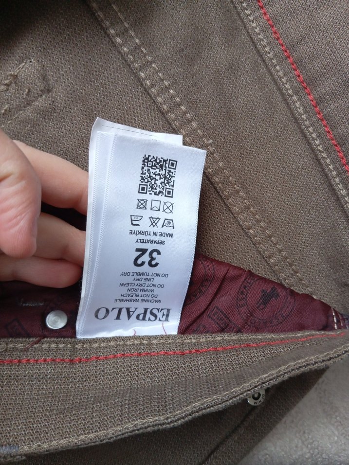 Erkek Kahverengi Bol Kesim Kot Pantolon - Görsel 3