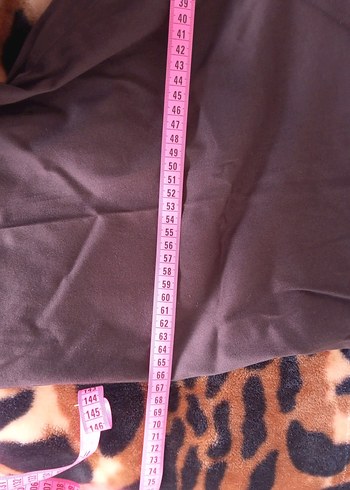 Kadın Kahverengi Mini Rahat Kesim Kumaş Pantolon - Görsel 4