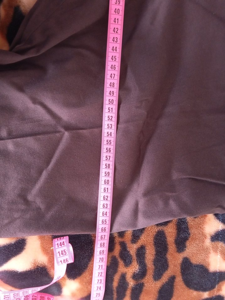 Kadın Kahverengi Mini Rahat Kesim Kumaş Pantolon - Görsel 4