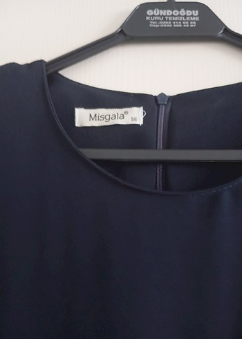 Nakışlı Lacivert Uzun Kollu abiye Elbise - Görsel 4