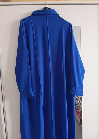 Uzun Kollu Mavi Kadın Tunik - Görsel 3