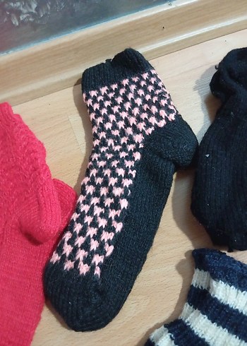 Renkli Triko Çorap Seti - Görsel 3