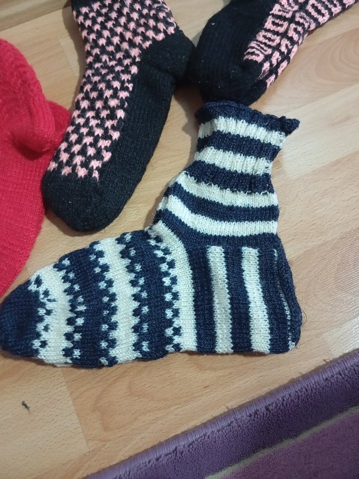 Renkli Triko Çorap Seti - Görsel 5