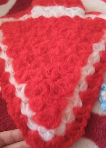 Kırmızı Örgü Banyo lifi - Görsel 2