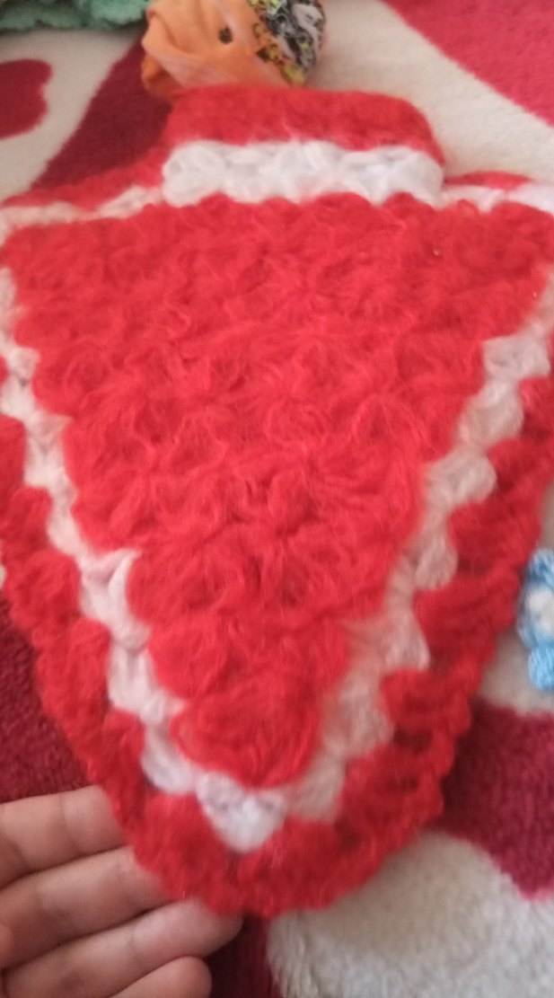 Kırmızı Örgü Banyo lifi - Görsel 2