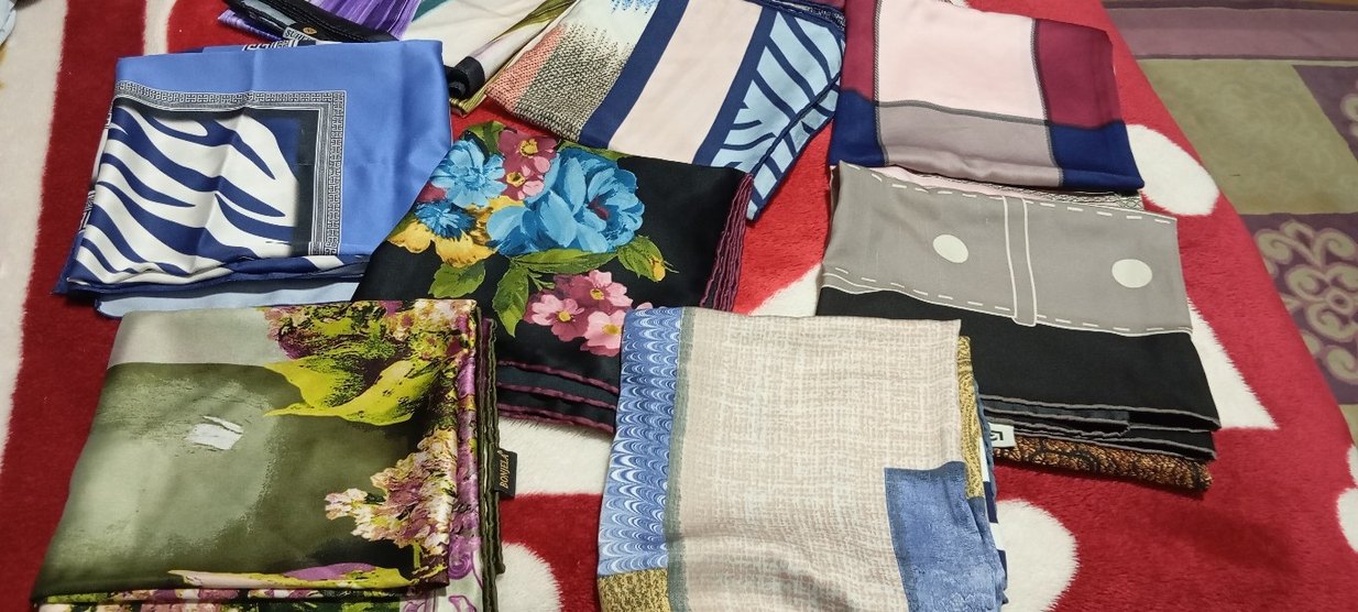 Bohem Çok Renkli Kadın eşarp şal - Görsel 3