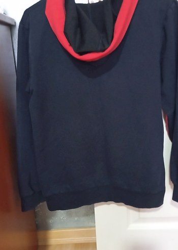 Koyu Kırmızı Kapüşonlu Erkek Sweatshirt - Görsel 4