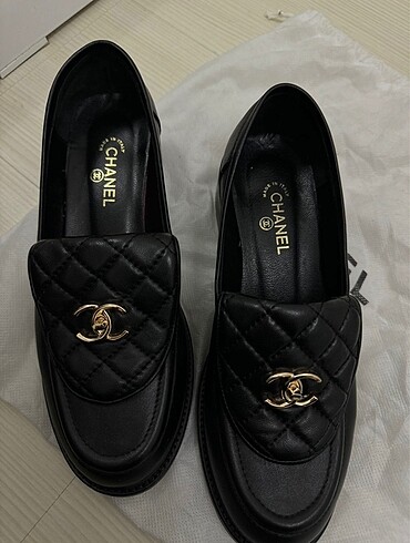 40 Beden Chanel Oxford loafer siyah