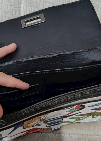  Beden Çok Renkli Baskılı Kadın Portföy Çanta