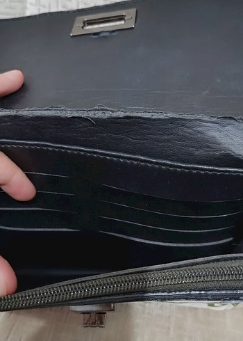 Zara Çok Renkli Baskılı Kadın Portföy Çanta