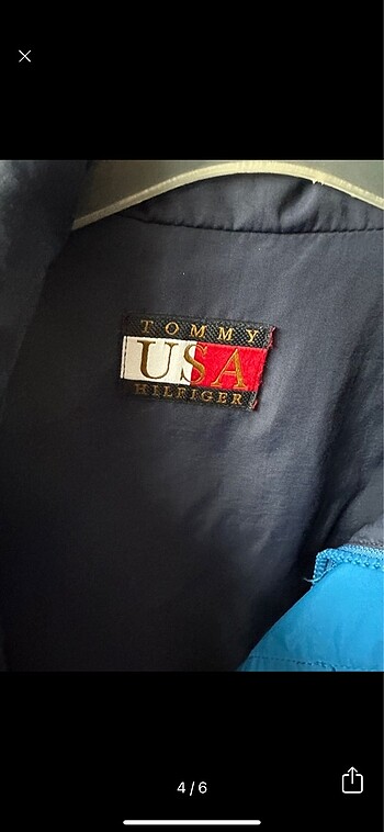 8 Yaş Beden mavi Renk Tommy çocuk mevsimlik mont