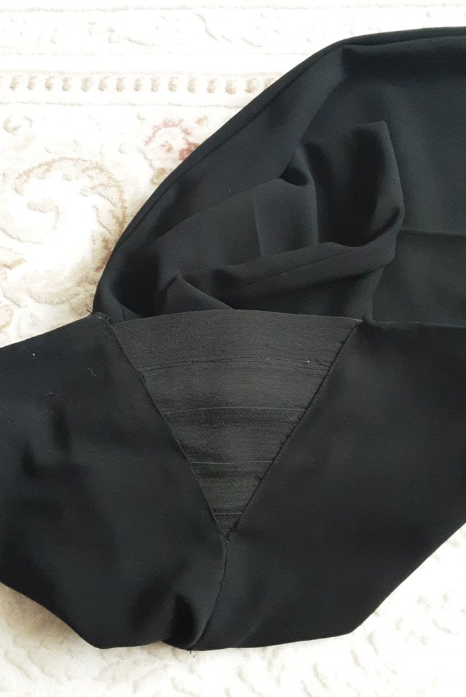 Kadın Siyah Midi Kumaş Pantolon - Görsel 4