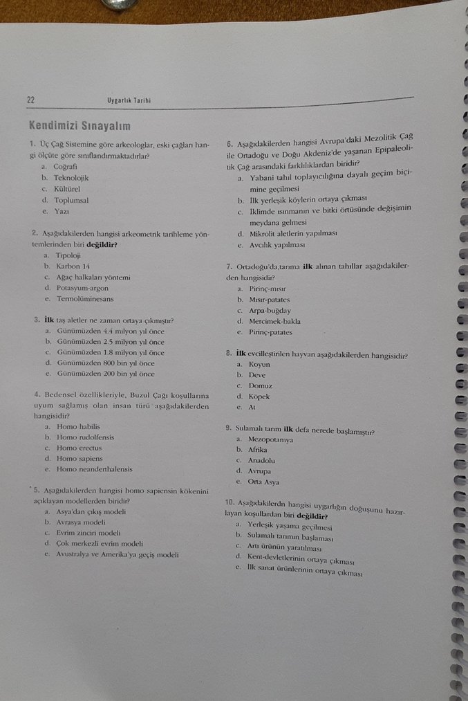 Uygarlık Tarihi - Anadolu Üniversitesi Yayını - Görsel 5