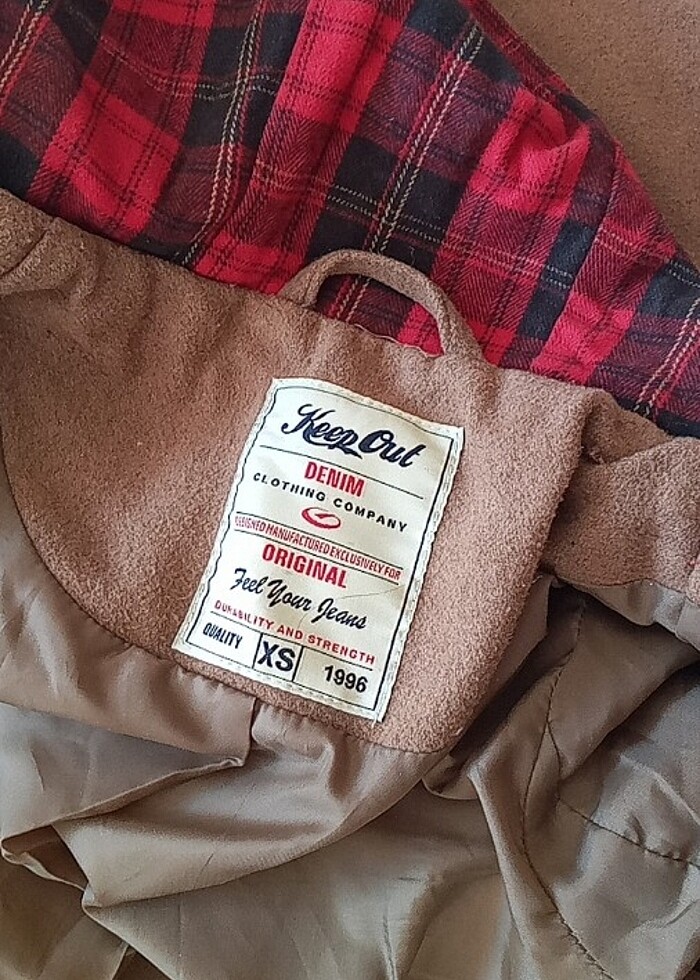 Bayan kaşe mont - Görsel 4