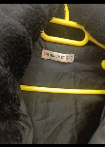 Siyah Midi Boy Suni Kürk Mont - Görsel 3