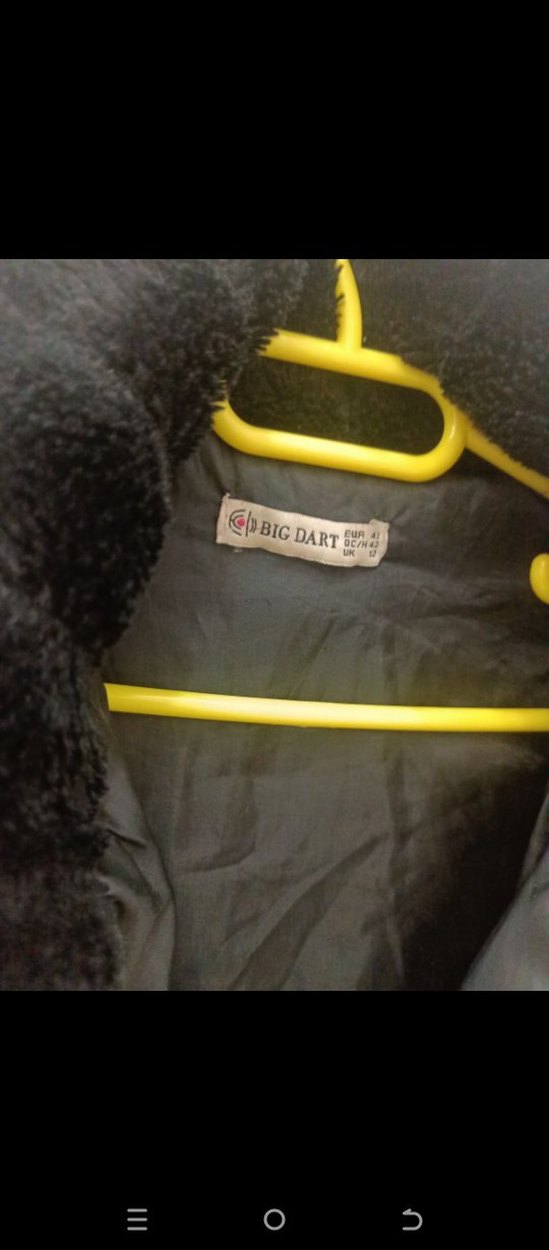 Siyah Midi Boy Suni Kürk Mont - Görsel 3