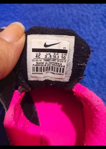 orijinal Nike Kız Çocuk Renkli Bağcıksız Spor Ayakkabı - Görsel 3