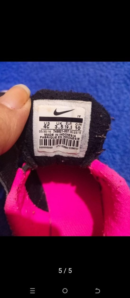 orijinal Nike Kız Çocuk Renkli Bağcıksız Spor Ayakkabı - Görsel 3