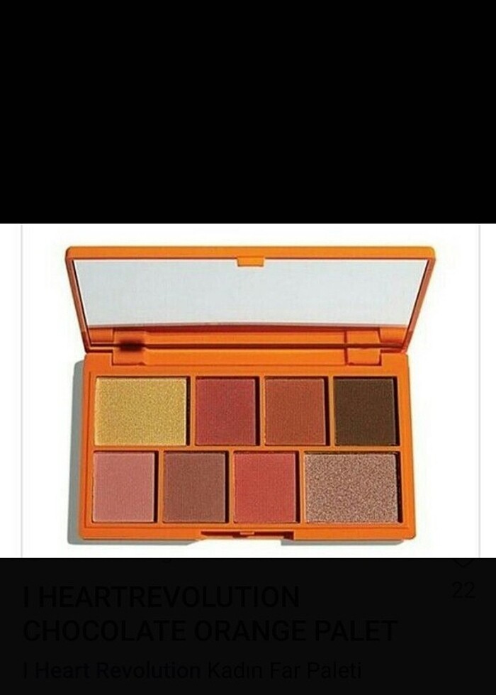 I HEARTREVOLUTION CHOCOLATE ORANGE MINI PALET. SIFIR HIC KULLANI - Görsel 2