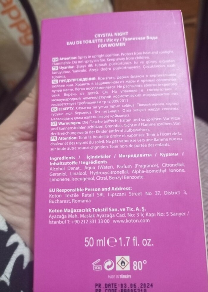 Koton Parfüm Crystal Night 50ML. - Görsel 5