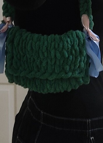 Renkli coquette puffy bag/çanta 