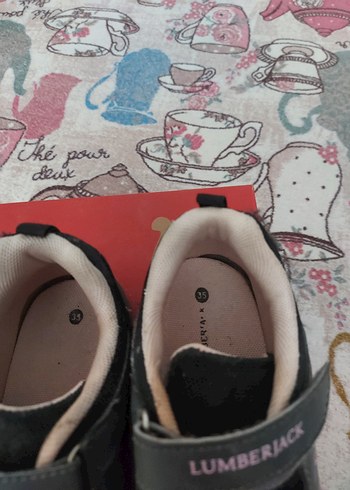 35 Beden Lumberjack Gri Kadın Spor Ayakkabı Velcro