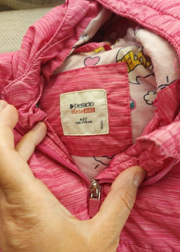 4 Yaş Beden MONT Kız Çocuk Pembe Fermuarlı