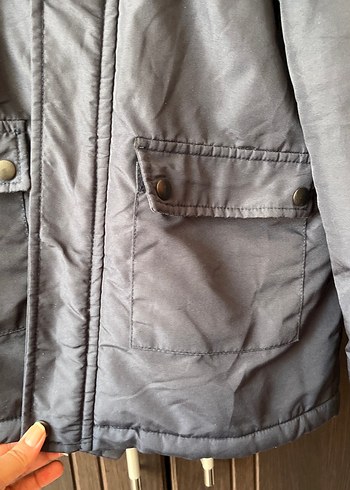 Lacivert Fermuarlı Erkek Midi Mont - Görsel 3