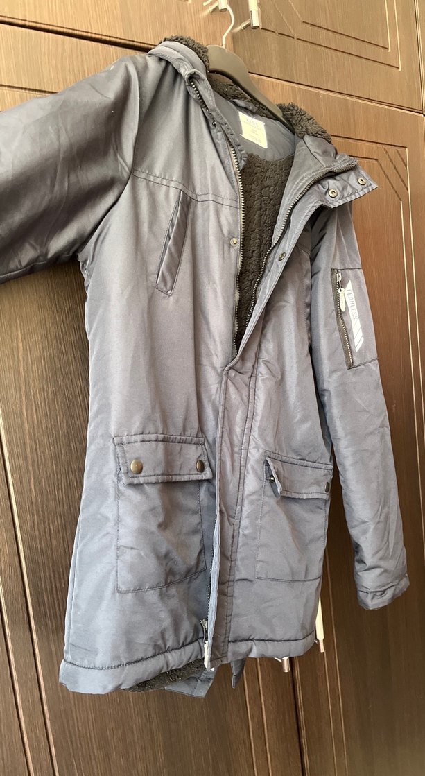 Lacivert Fermuarlı Erkek Midi Mont - Görsel 4